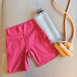 lululemon Hot Pink Biker Shorts